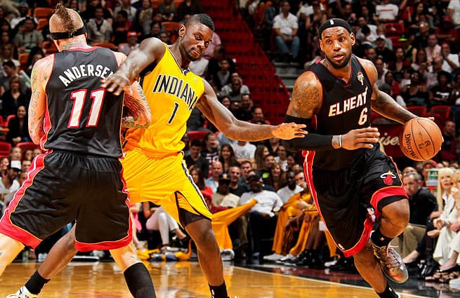 Miami Heat vs Pacers LeBron James