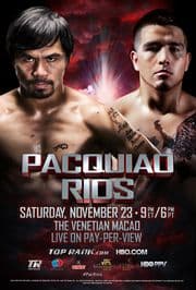 Pacquiao vs Rios betting
