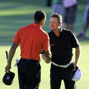 Tiger Woods and Graeme McDowell
