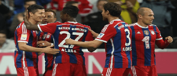 FC Bayern Munich Celebrates a Huge win