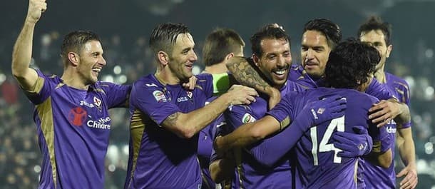 Fiorentina Celebrating a big win.