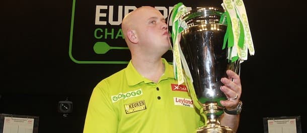 Michael van Gerwen beat Gary Anderson to lift the European Championship.