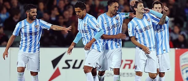 Malaga scores a crucial goal