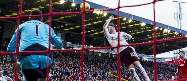 A late penalty for handball was all that separated Hearts and Aberdeen in December.