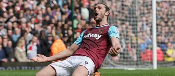West Ham's Andy Carroll grabbed a hat-trick against Arsenal.
