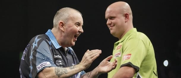 Phil Taylor and Michael van Gerwen will battle it out to finish top of the Premier League.