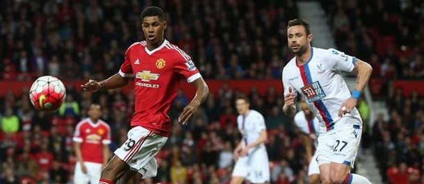 Manchester United and Crystal Palace line up at Wembley for the FA Cup final.