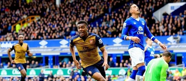 Arsenal beat Everton 2-0 at Goodison last season.