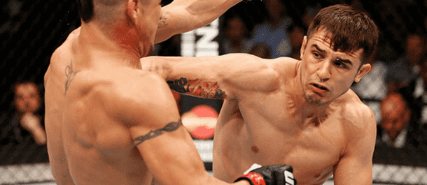 Myles Jury lands a straight right hand