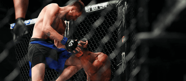 Tim Means Illegal Knee vs. Alex Oliveira