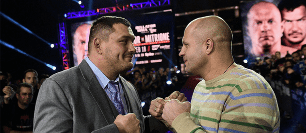 Mitrione vs. Fedor Staredown Bellator