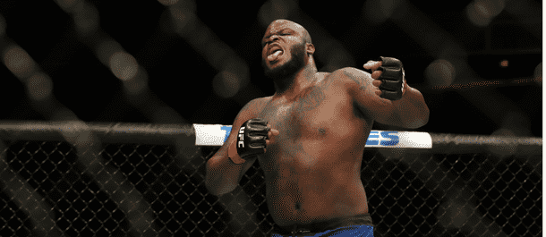 Derrick Lewis Celebrates a UFC Victory