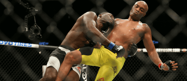 Derek Brunson takes down Anderson Silva