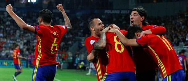 Spain's under-21's beat Italy 3-1 in the Euro Championship semi final.