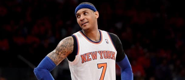 Carmelo Anthony's form was solid throughout the game