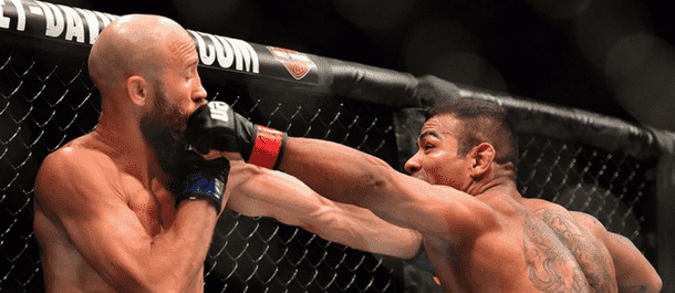 Michel Prazeres tags Josh Burkman