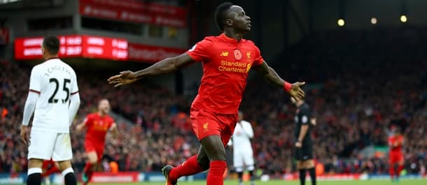 Sadio Mane was on target when Liverpool beat Watford 6-1 last season.