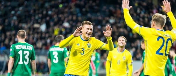 Sweden beat Bulgaria 3-0 in last October's World Cup qualifier.