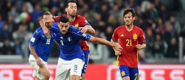 Spain and Italy meet in World Cup qualification on Saturday.