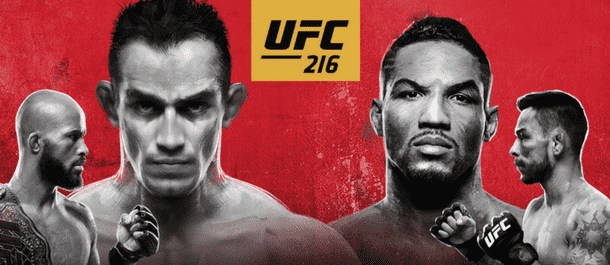 Official UFC 216 poster - Tony Ferguson vs. Kevin Lee