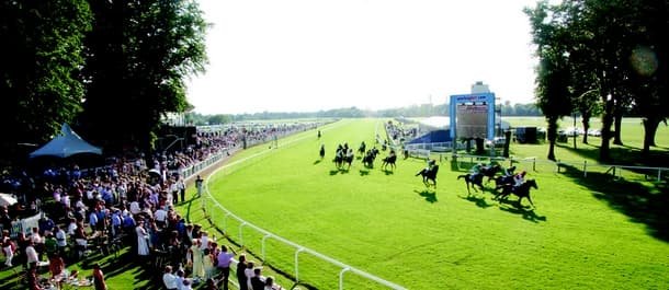 Two runners catch the eye at Windsor Races on Monday.