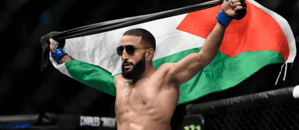 Belal Muhammad puts the shades on after a UFC win