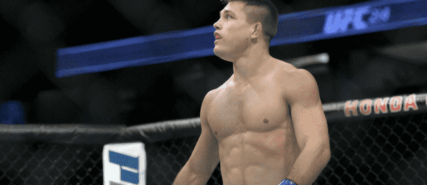 Drew Dober steps into the UFC's octagon