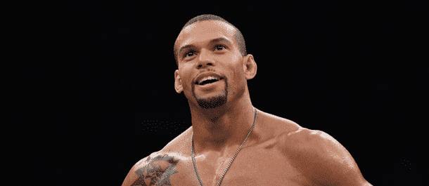 Brazilian UFC middleweight, Thiago Santos inside the Octagon