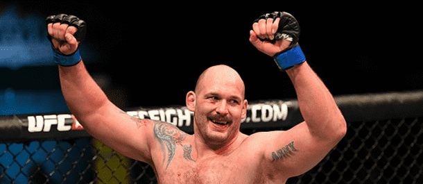 Timothy Johnson after winning in the UFC