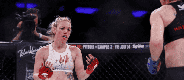 Heather Hardy ready to fight in the Bellator cage