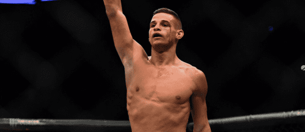 Tom Duquesnoy celebrates a UFC victory