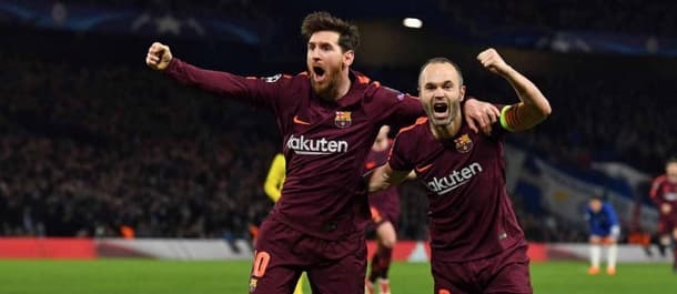 Lionel Messi's goal gave Barcelona a 1-1 draw in the first leg at Chelsea.