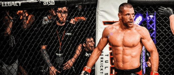 Rafael Lovato Jr. inside the Bellator cage