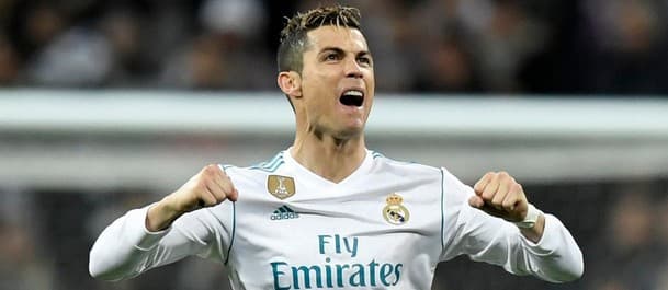 Ronaldo scored three goals over two legs against PSG in the Champions League.