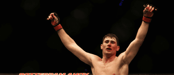 Darren Till celebrates a UFC victory