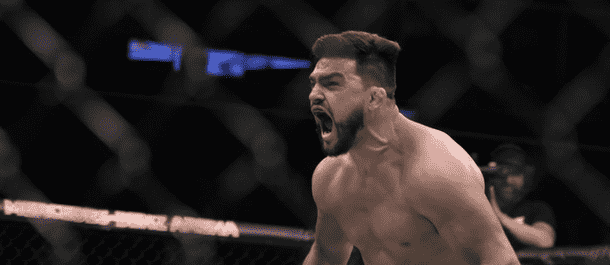 Kelvin Gastelum scores a KO win