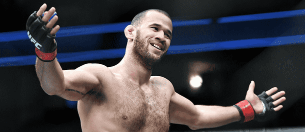 Eric Spicely is all smiles after a UFC victory