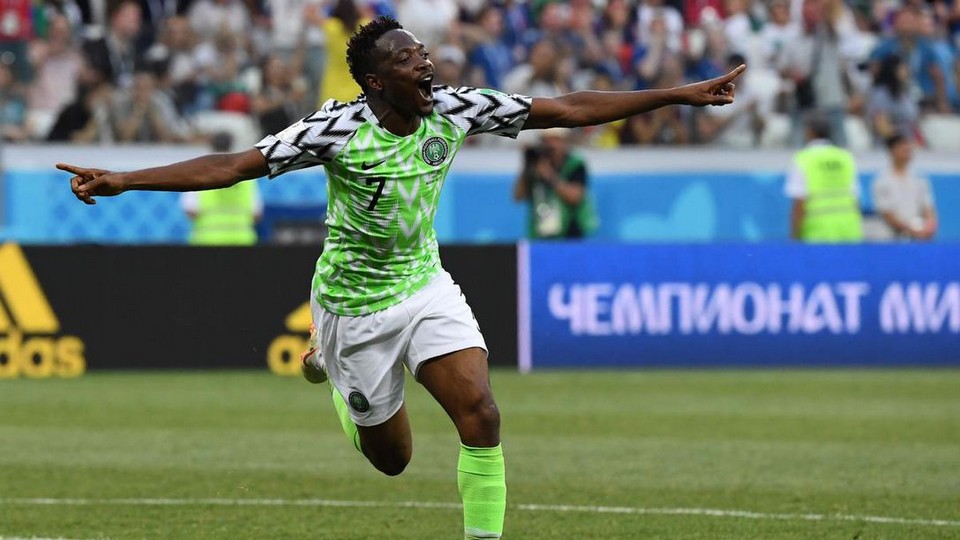 Nigeria beat Iceland 2-0 to go second in Group D