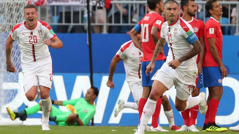 Serbia beat Costa Rica in their opening World Cup match