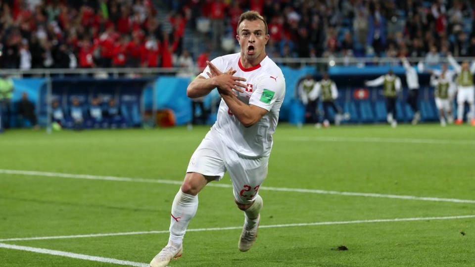 Switzerland came from behind to beat Serbia