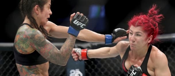 Randa Markos battles Juliana Lima at a UFC Fight Night in Brazil