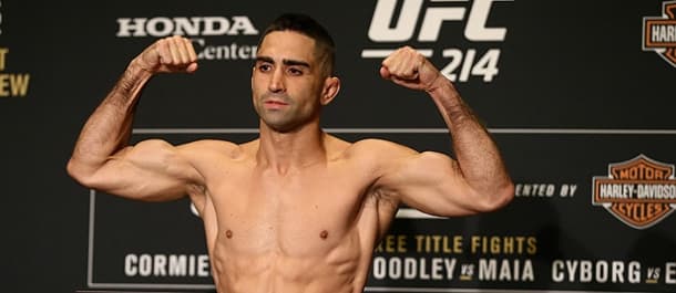 Ricardo Lamas weighs in before his UFC fight