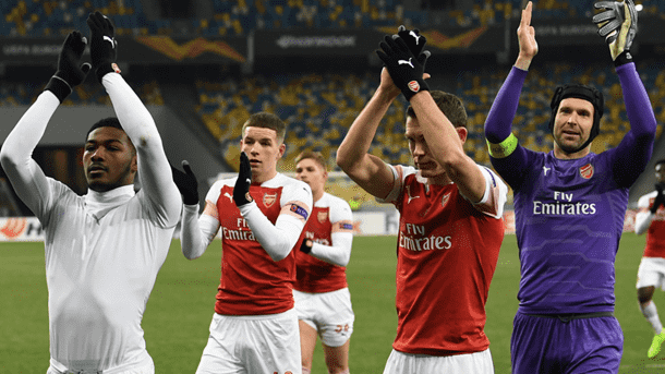 Arsenal Football Team Celebrating