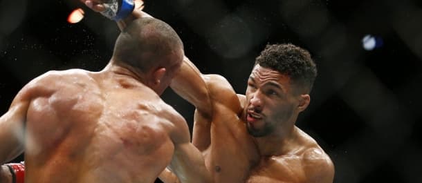 Kevin Lee barely misses with a strong right hand punch