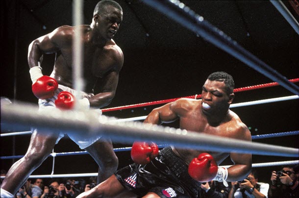 James Buster Douglas beats Iron Mike Tyson