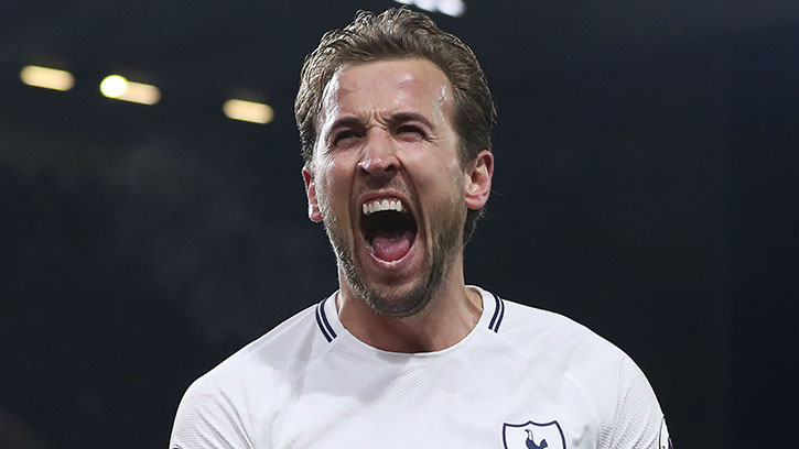 Harry Kane celebrating for spurs