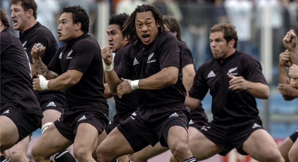 All Blacks performing the haka