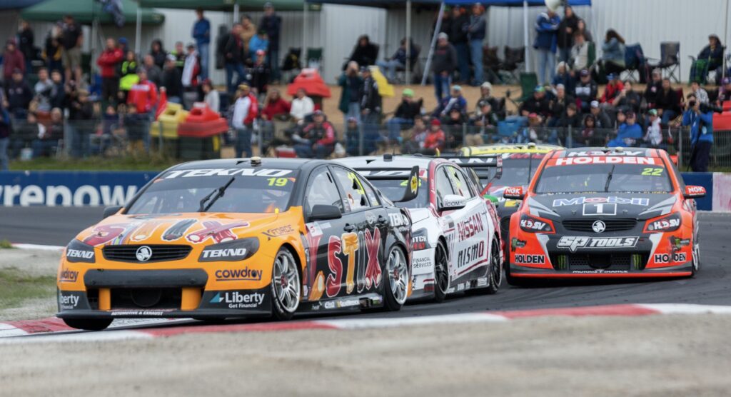 V8 Supercars during a race