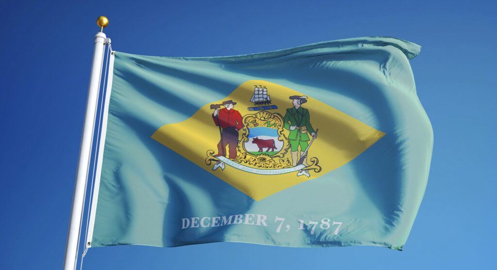 Flag of Delaware Flag of Delaware