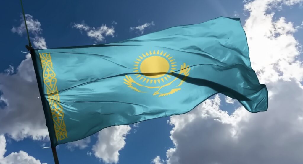 Flag of Kazakhstan 